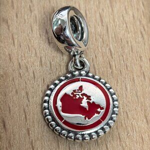 Pandora Canada Map Exclusive Dangle Charm Pendant, S925 Silver Bracelets
